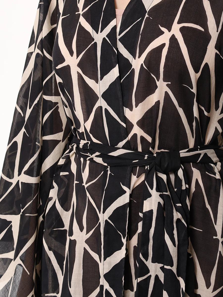 Платье хлопковое LORENA ANTONIAZZI R2466AB80A_4596 1111 Черный  Фото 5