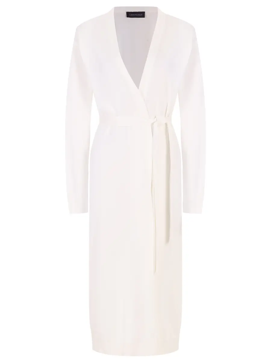 Кардиган хлопковый LORENA ANTONIAZZI E24112CM68A_1329 101 Белый 