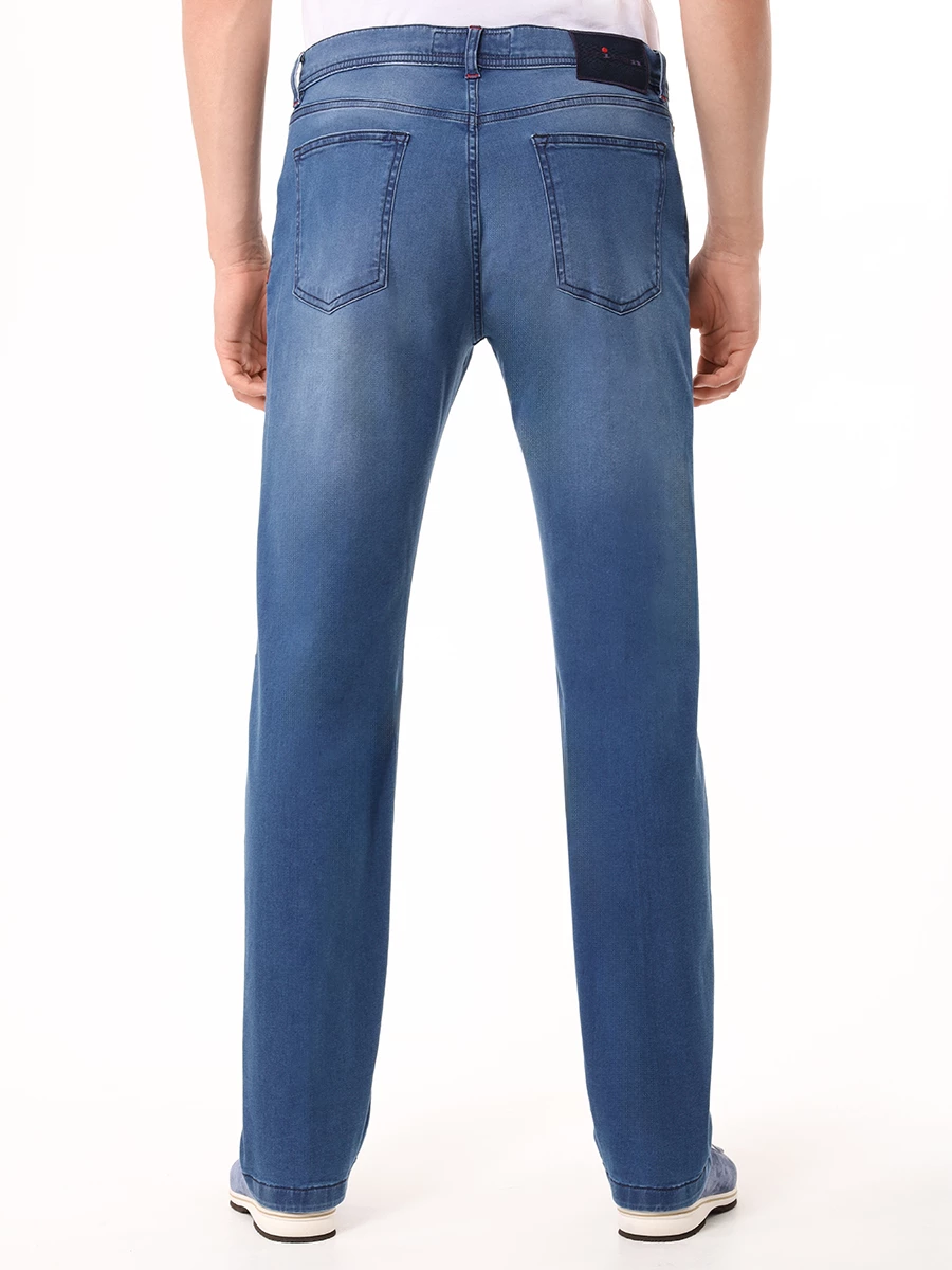 Джинсы Regular Fit хлопковые KITON UPNJSK0618D02006 Синий  Фото 3