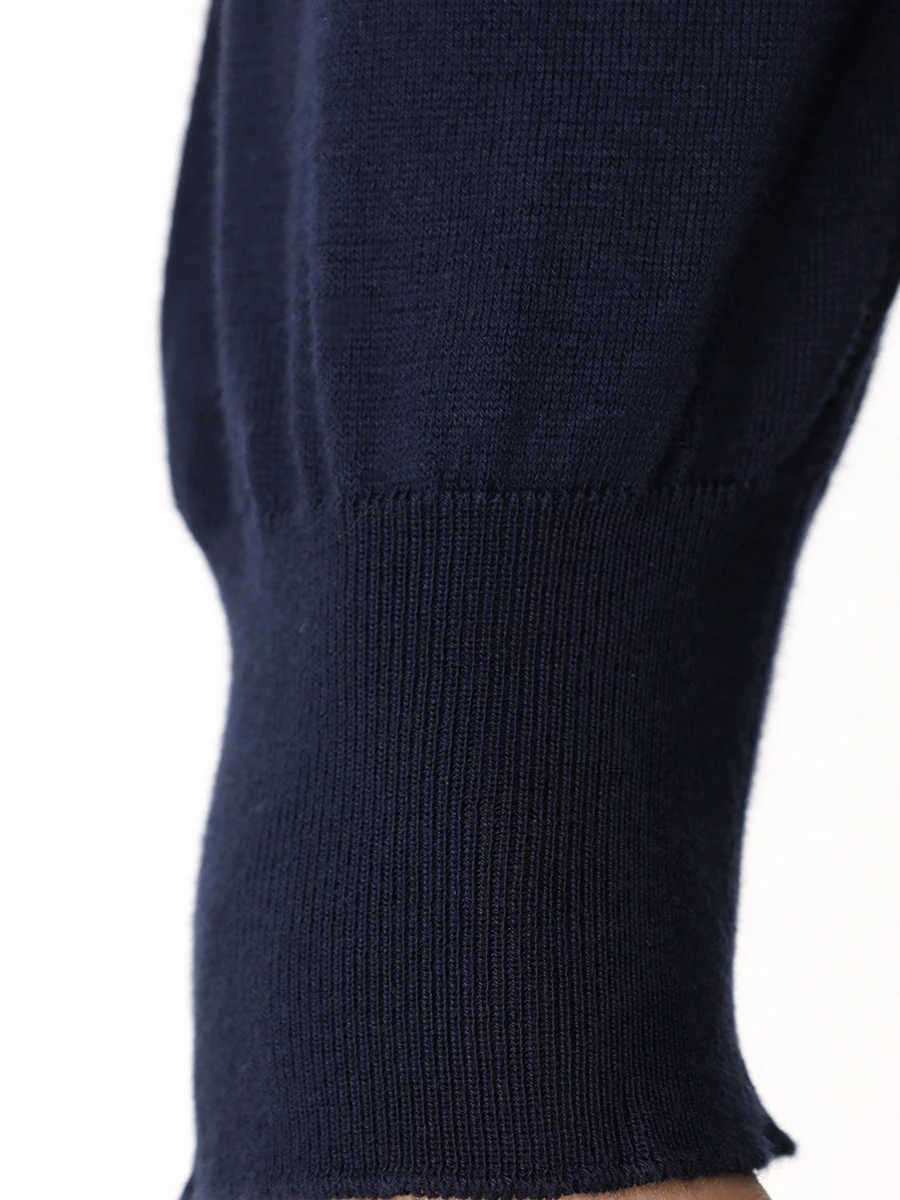 Поло хлопковое KITON UMKXX35 60H Темно- Синий  Фото 6
