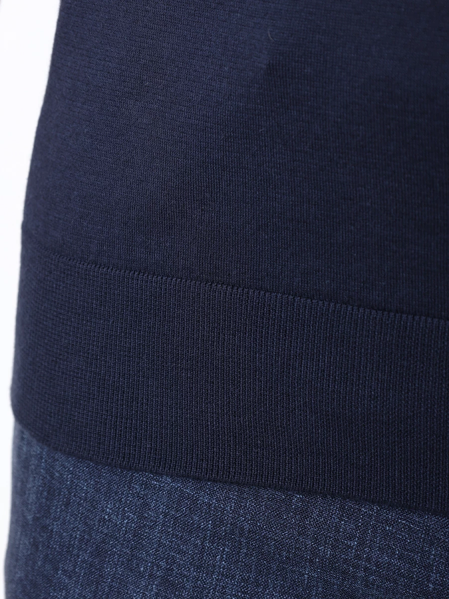 Поло хлопковое FIORONI CASHMERE MK28609C3 0016 Синий  Фото 6