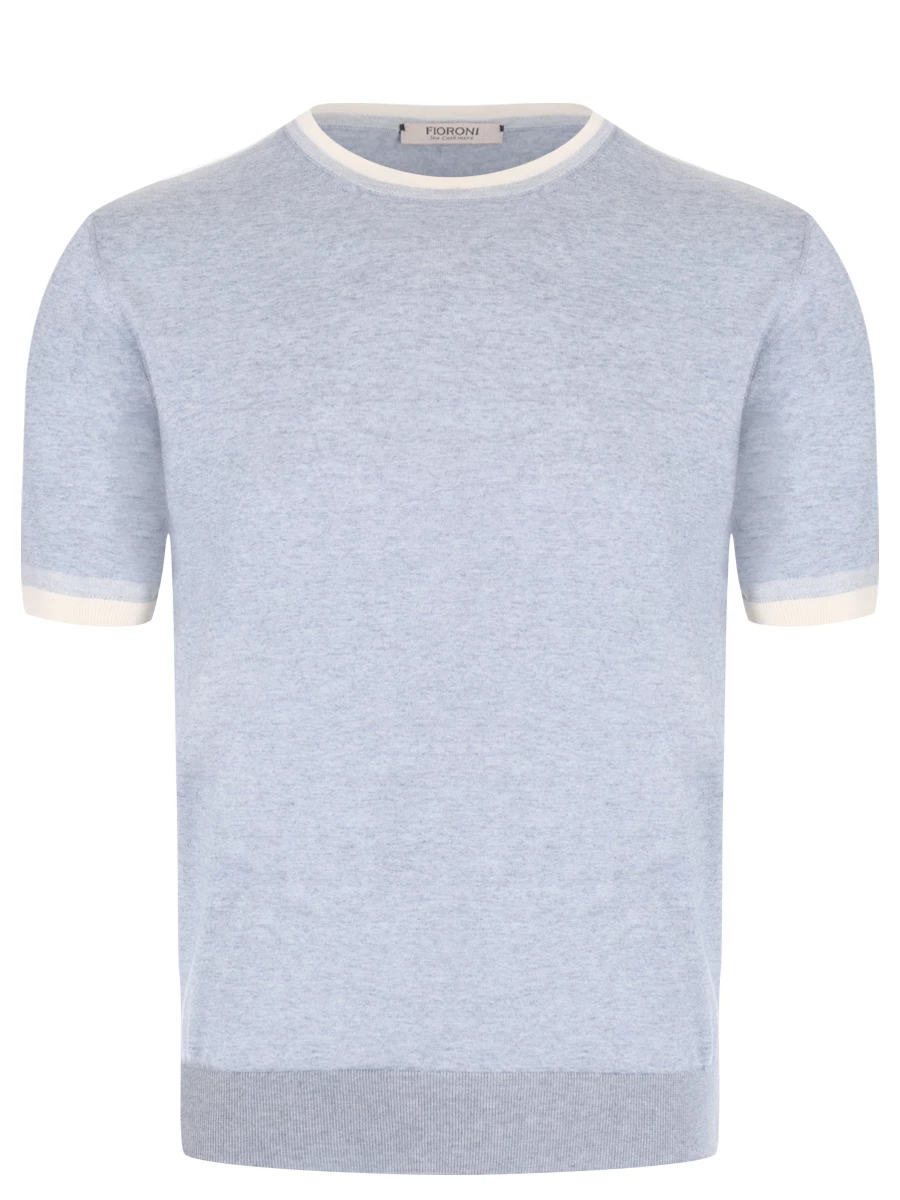 Футболка хлопковая FIORONI CASHMERE MK28613A1 0015 Голубой 