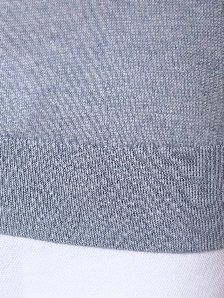 Футболка хлопковая FIORONI CASHMERE MK28613A1 0015 Голубой  Фото 6