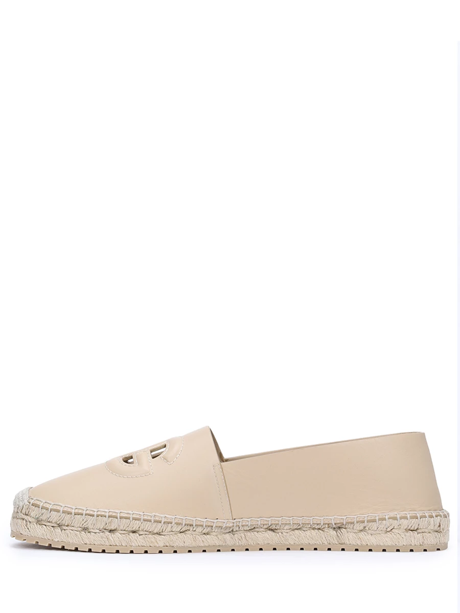 Эспадрильи кожаные DOLCE & GABBANA A50574 AO602 8H005 Бежевый  Фото 3