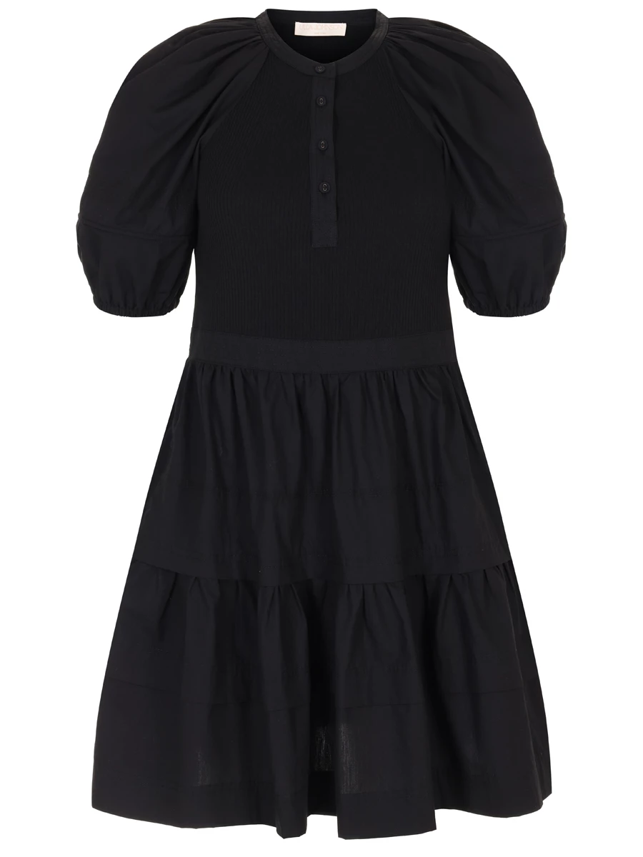 

Платье из хлопка и модала, Черный, PS240745 NOI