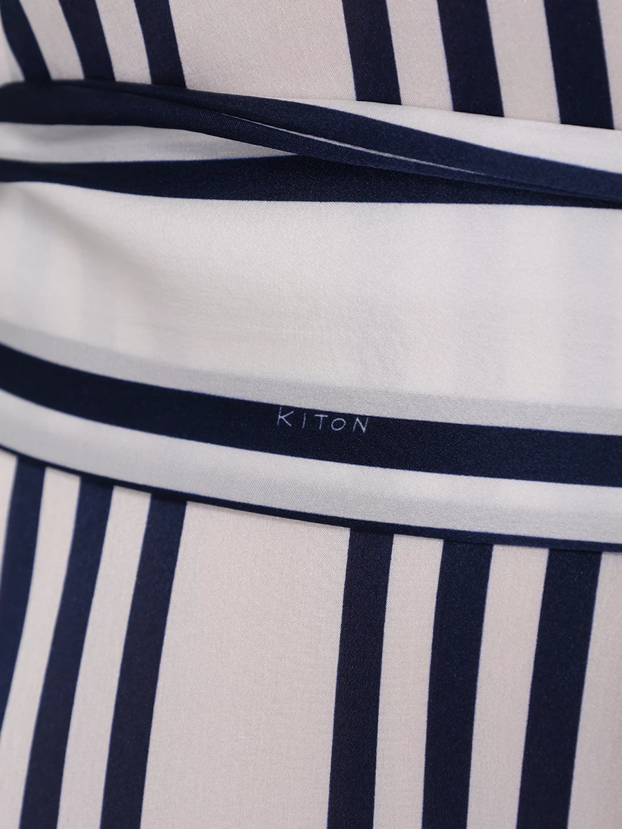 Платье-рубашка шелковое KITON D51368K0950C03001 Белый  Фото 6