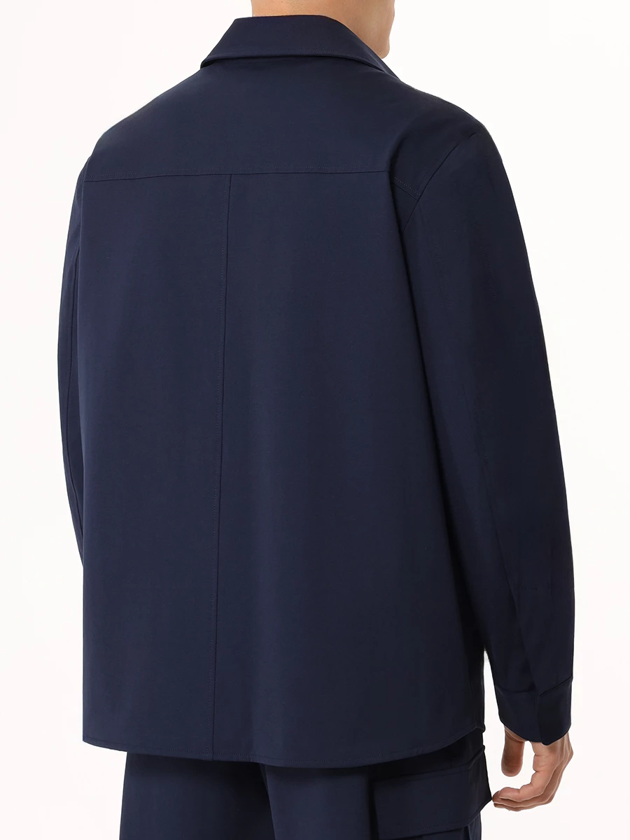 Рубашка Regular Fit хлопковая DOLCE & GABBANA G5LQ3T GH459 B0665 Синий  Фото 3