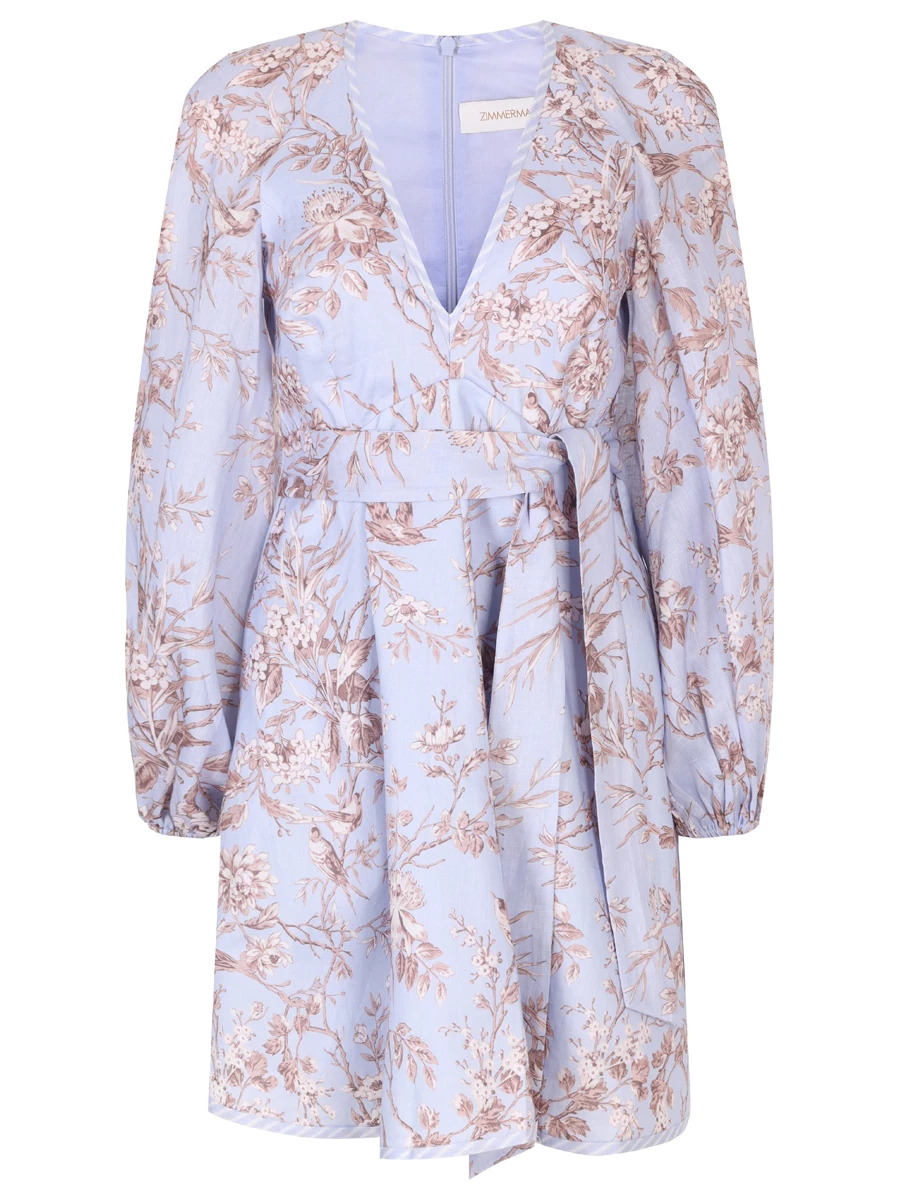 Платье льняное ZIMMERMANN 1148DRS24 BLUMOK Сиреневый 