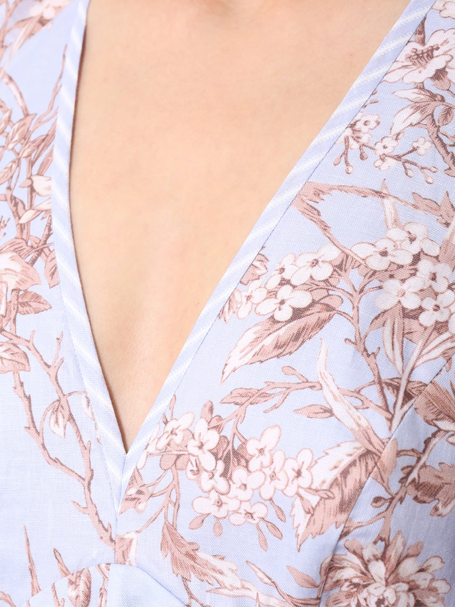 Платье льняное ZIMMERMANN 1148DRS24 BLUMOK Сиреневый  Фото 5