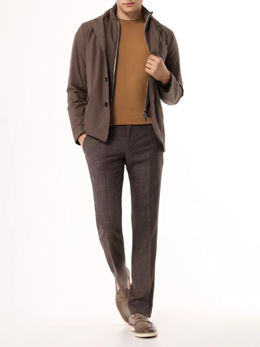 Джемпер шерстяной COLOMBO MA00057/-/2-80APL/80208 Бежевый  Фото 2