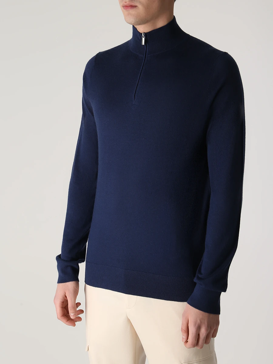 Джемпер из кашемира и шелка COLOMBO MA00060/-/A00669/43050 Синий  Фото 4