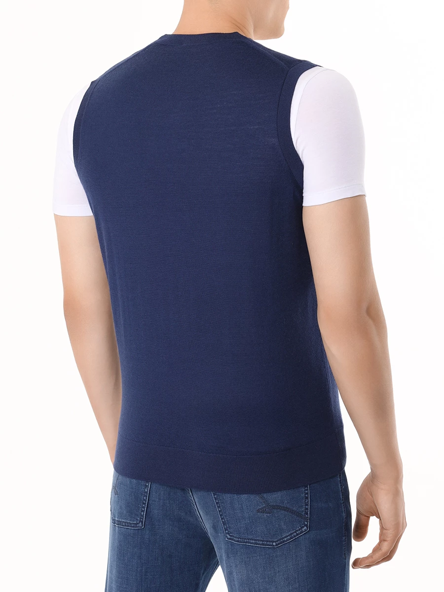 Жилет кашемировый COLOMBO MA00191/ST/A00669/43050 Синий  Фото 3