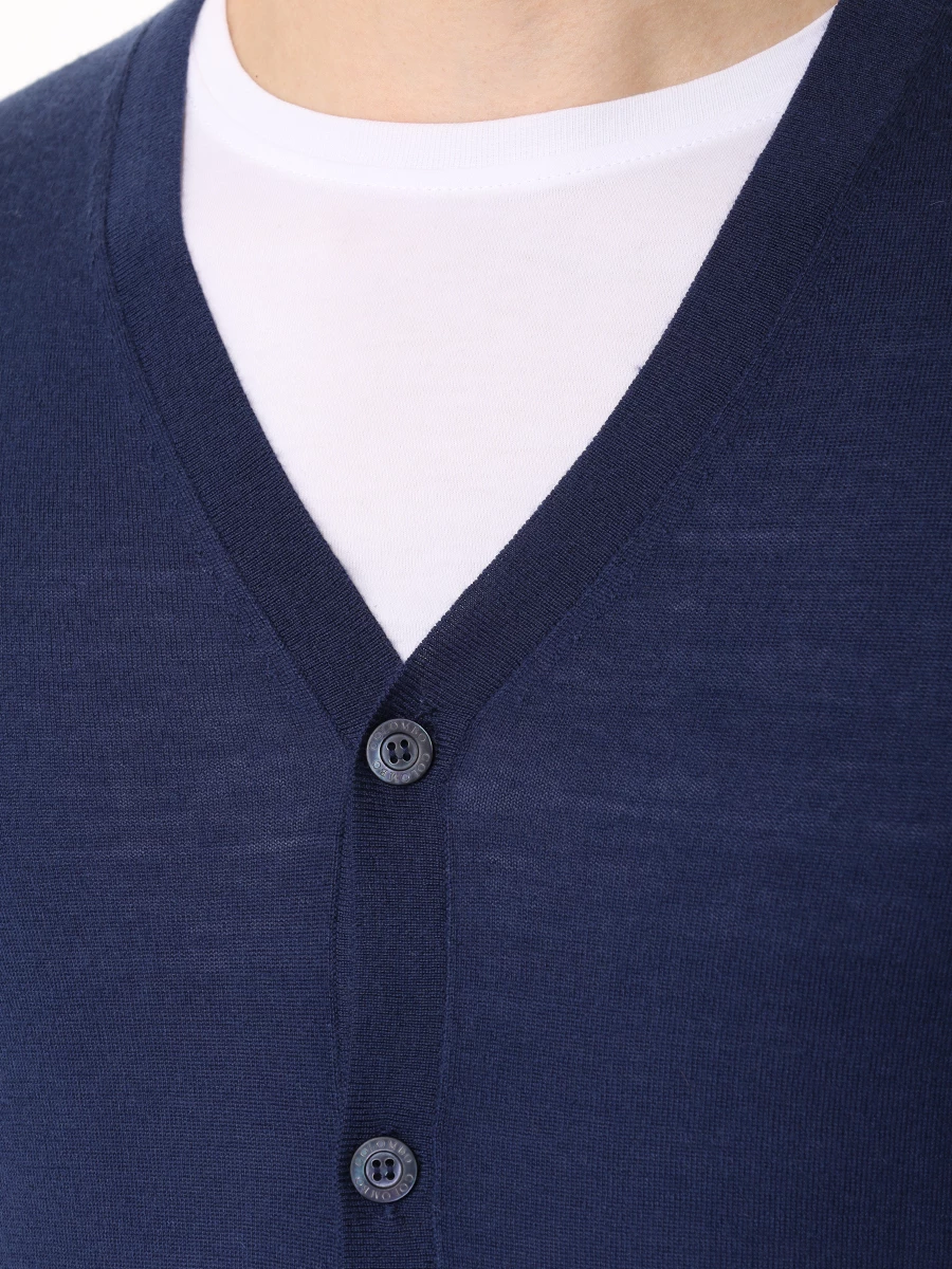 Жилет кашемировый COLOMBO MA00191/ST/A00669/43050 Синий  Фото 5