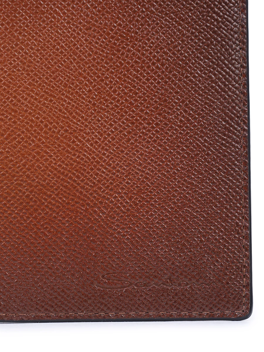 Обложка для паспорта кожаная SANTONI UFPPA2379FO-ASFIM40 Коричневый  Фото 3