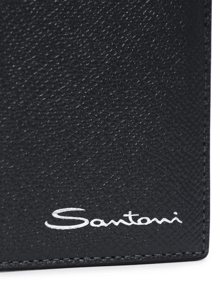 Кошелек кожаный SANTONI UFPPA2375FO-ANCFN01 Черный  Фото 4