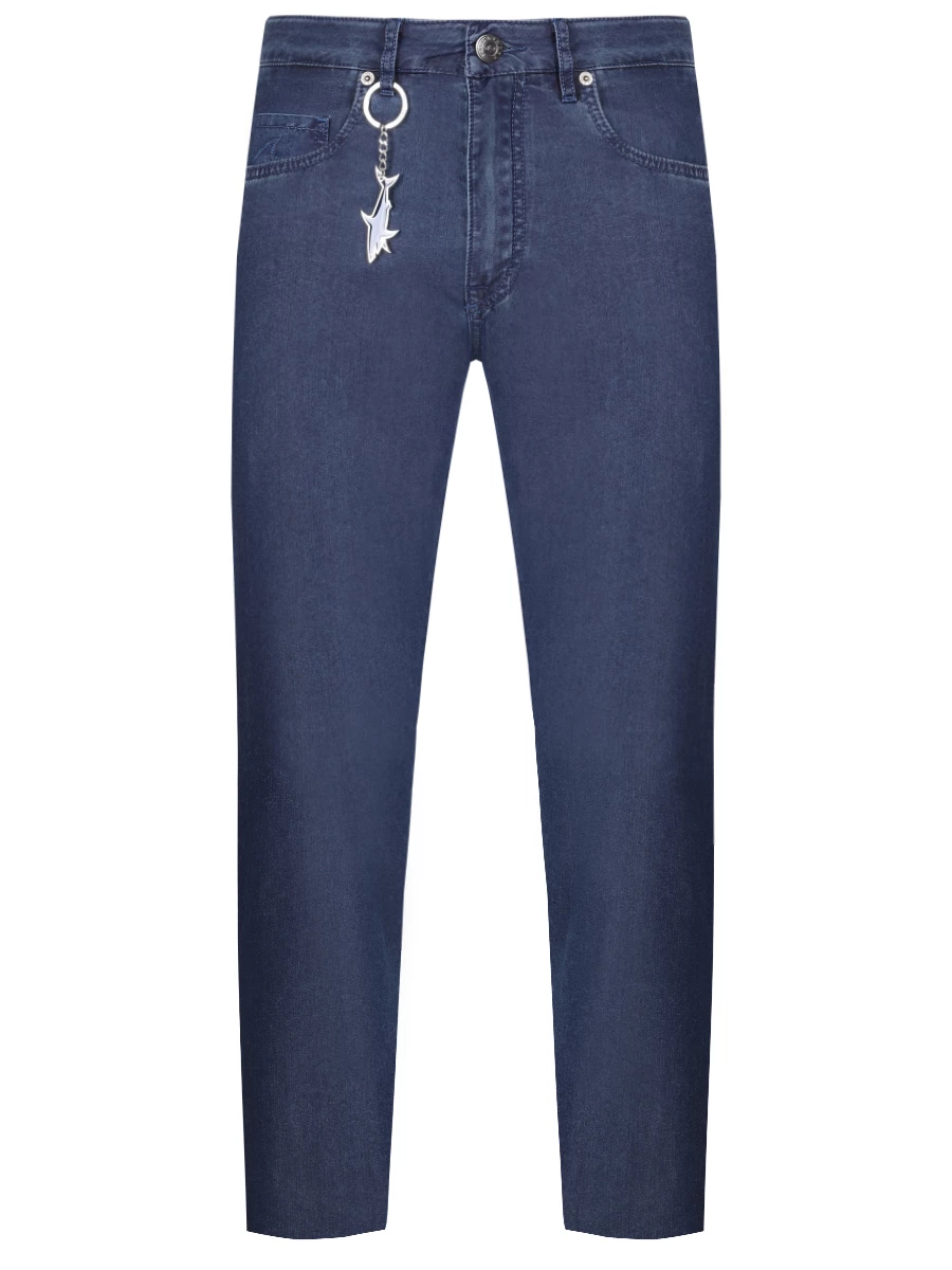 Джинсы Slim Fit хлопковые PAUL & SHARK 24414134/130 Синий 