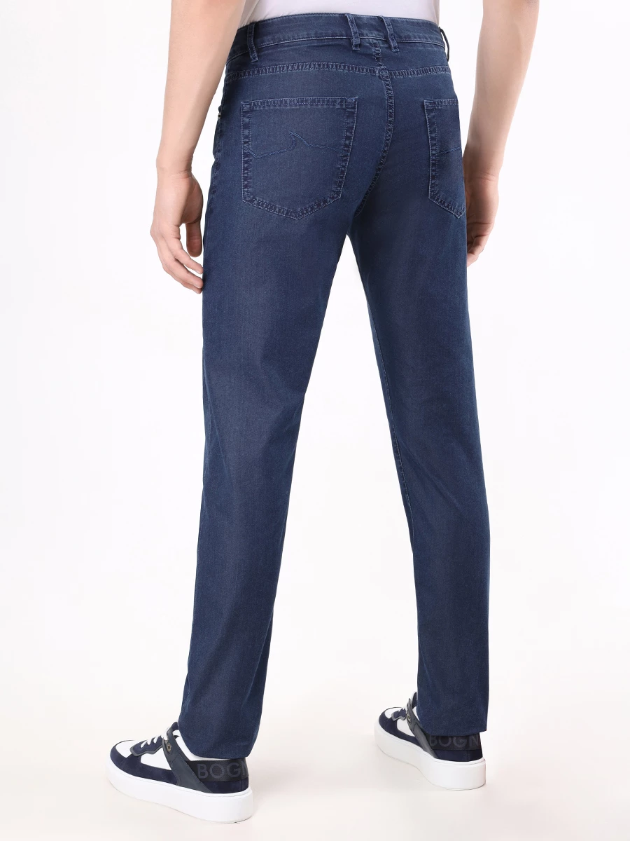 Джинсы Slim Fit хлопковые PAUL & SHARK 24414134/130 Синий  Фото 3