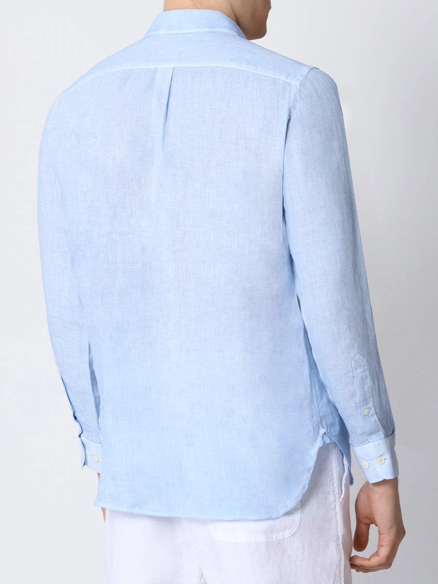 

Рубашка Regular Fit льняная, Голубой, 31ALIM1425-0000115-S-00/S00200