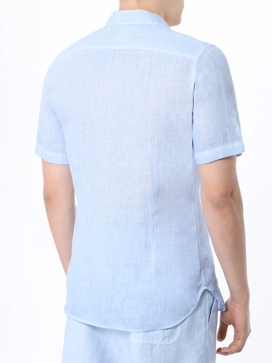 

Рубашка Slim Fit льняная, Голубой, 31ALIM19FZ-0000115-S-00/00200