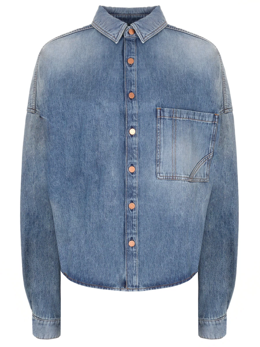 Рубашка джинсовая 3X1 31-WT1014-DR03RG, размер 40, цвет синий