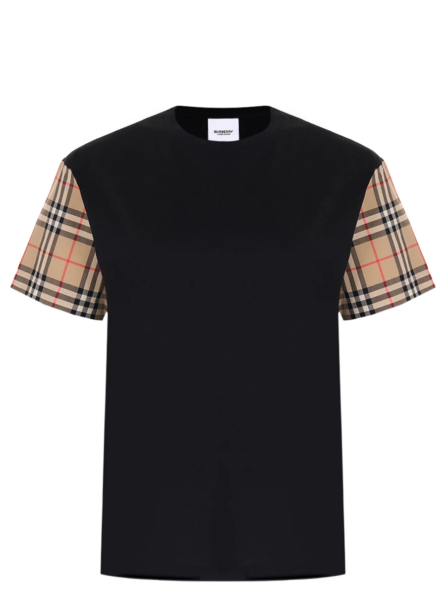 Футболка хлопковая BURBERRY 8043057 A1189 Черный 