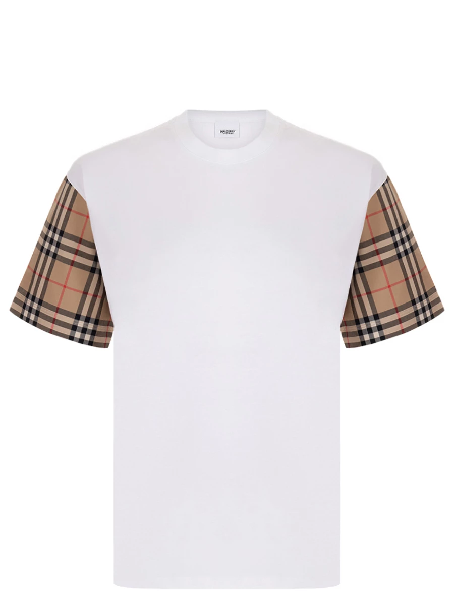 Футболка хлопковая BURBERRY 8042716 A1464 Белый 