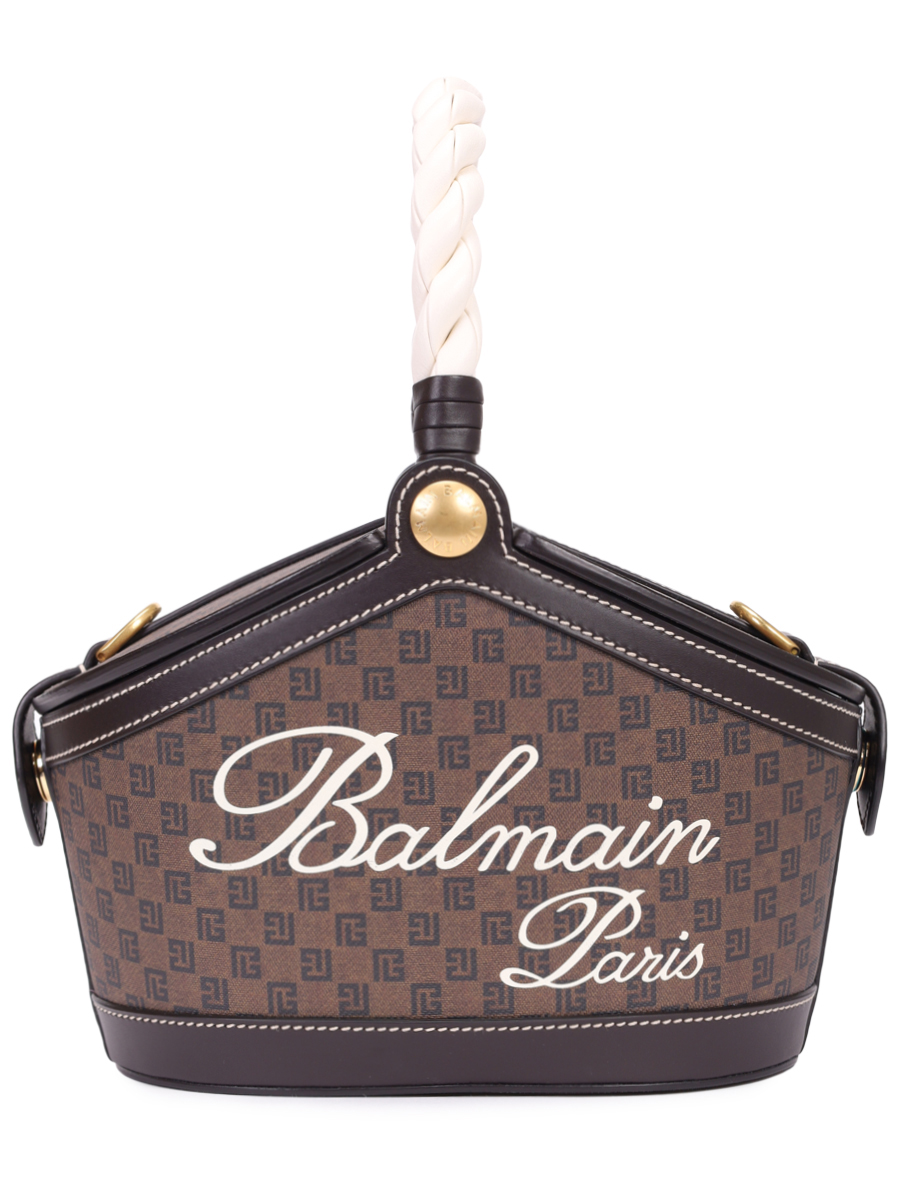 Сумка с принтом BALMAIN CN1EG879TMBJ Коричневый 