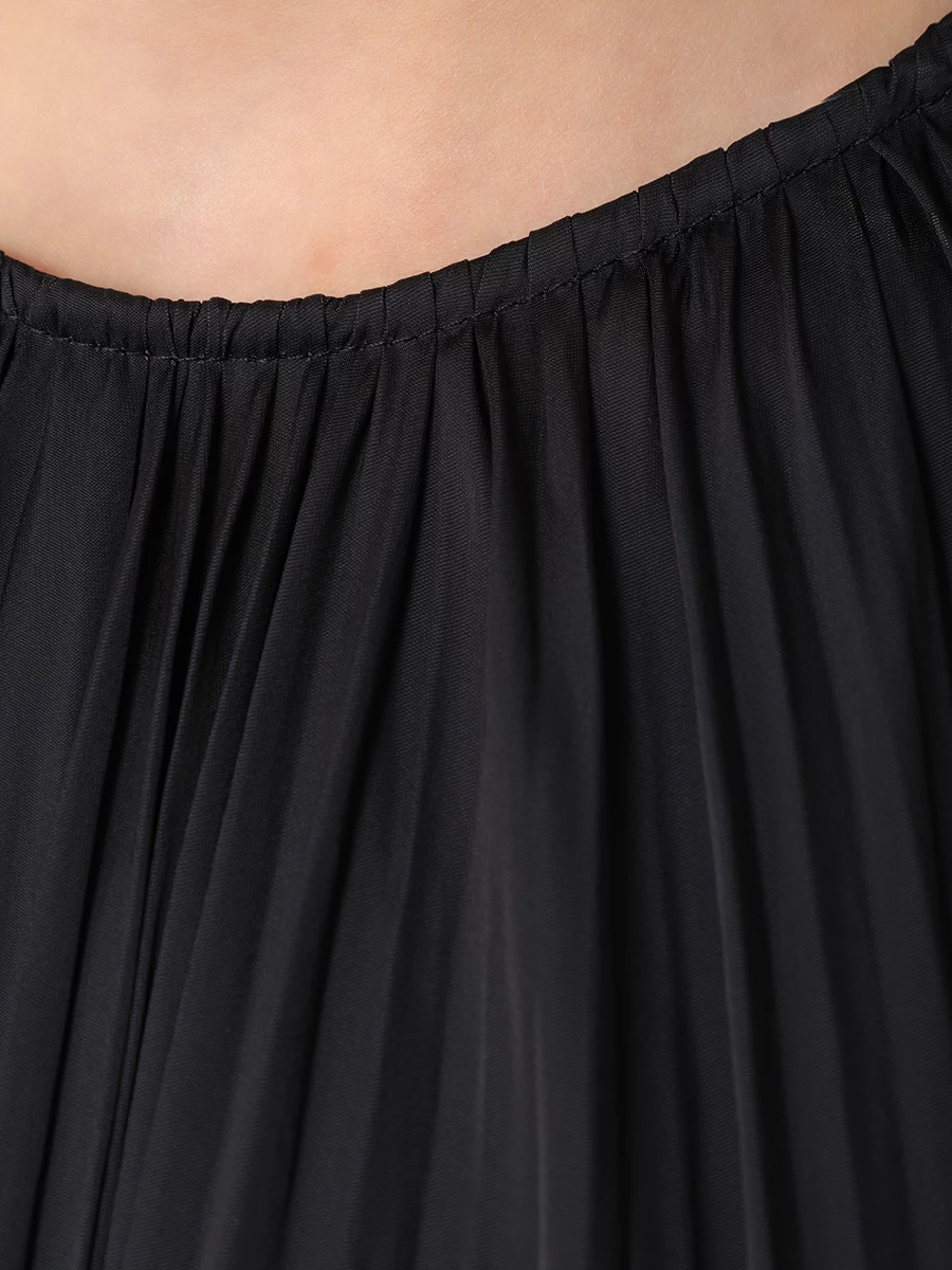 Платье однотонное ULLA JOHNSON PS240122 NOI Черный  Фото 6