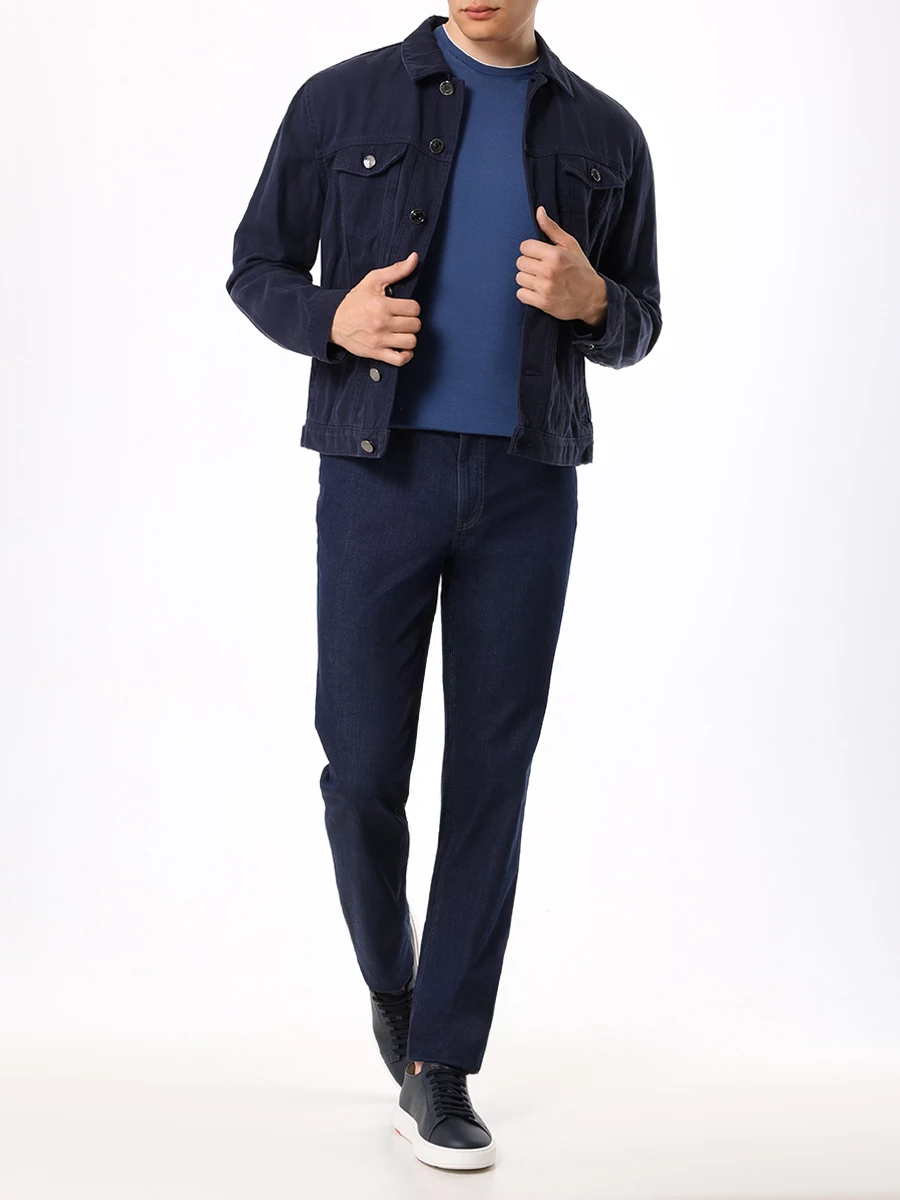 Джинсы Slim Fit хлопковые HILTL 73414/40/60900 Темно Синий  Фото 2