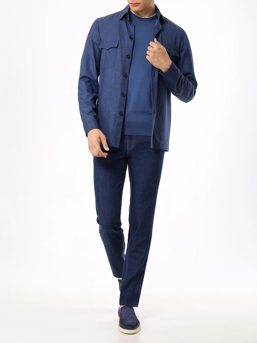 Джинсы Slim Fit хлопковые HILTL 73414/42/60900 Синий  Фото 2