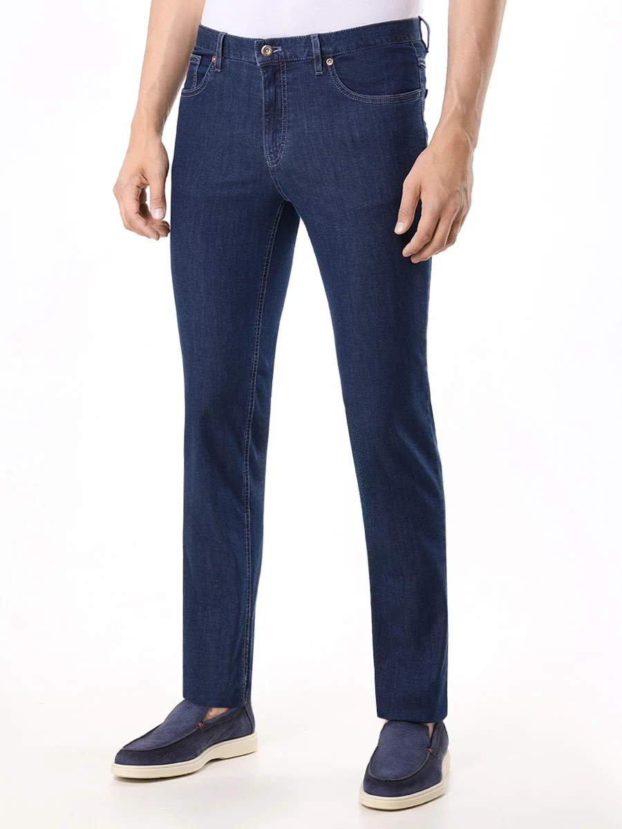 Джинсы Slim Fit хлопковые HILTL 73414/42/60900 Синий  Фото 4