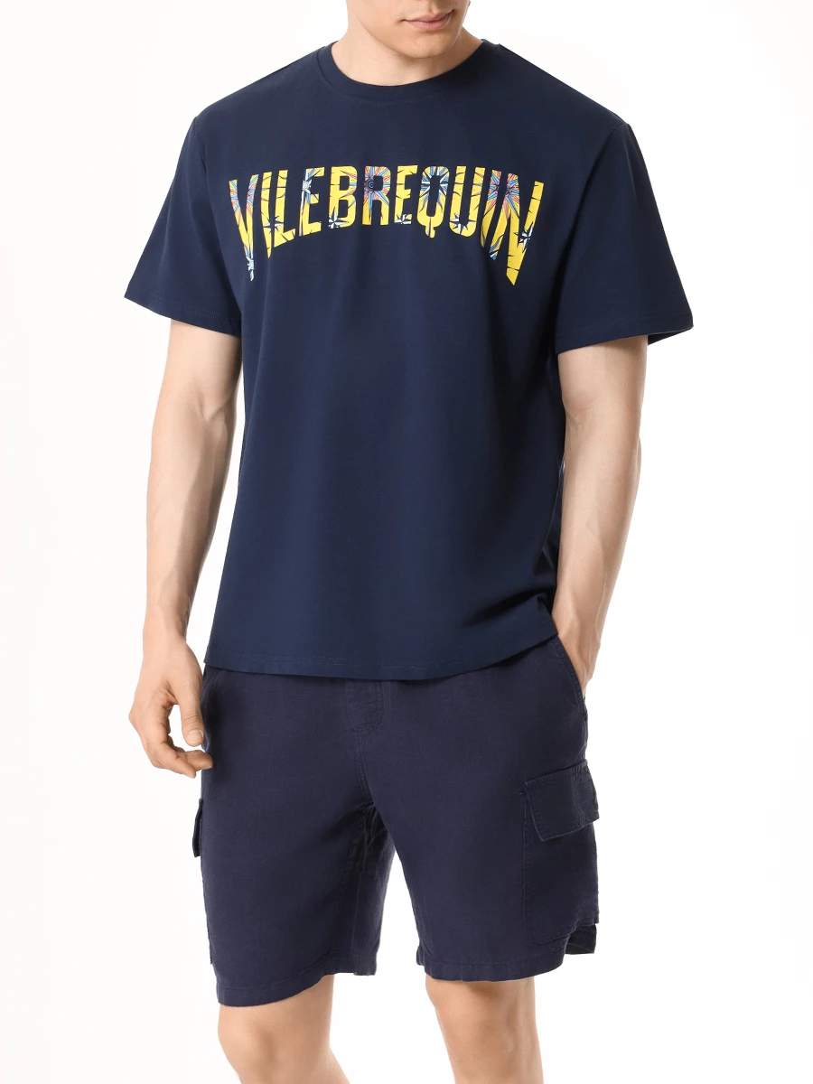 Футболка хлопковая VILEBREQUIN TRKU3P04/390 Синий  Фото 2