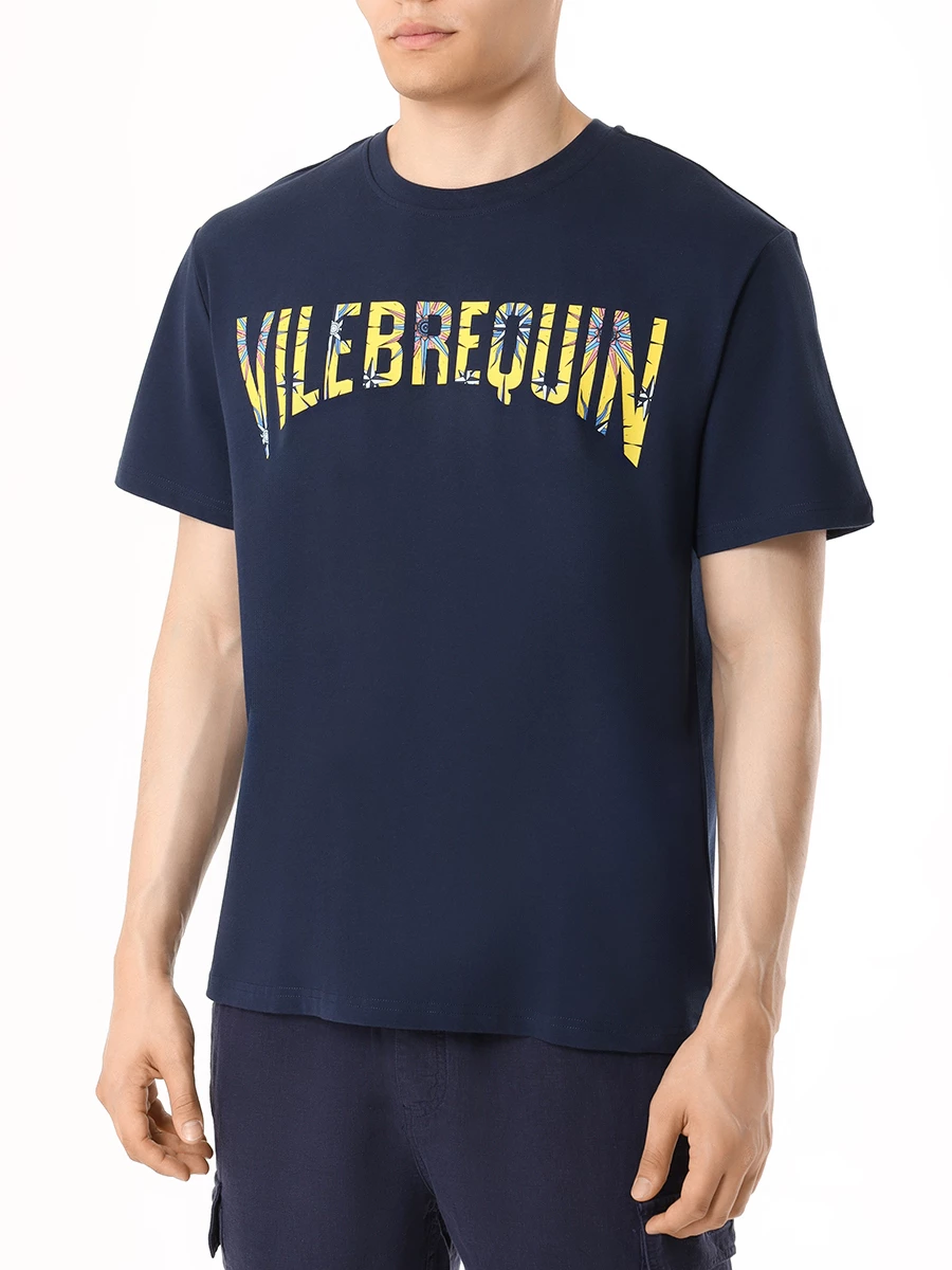 Футболка хлопковая VILEBREQUIN TRKU3P04/390 Синий  Фото 4