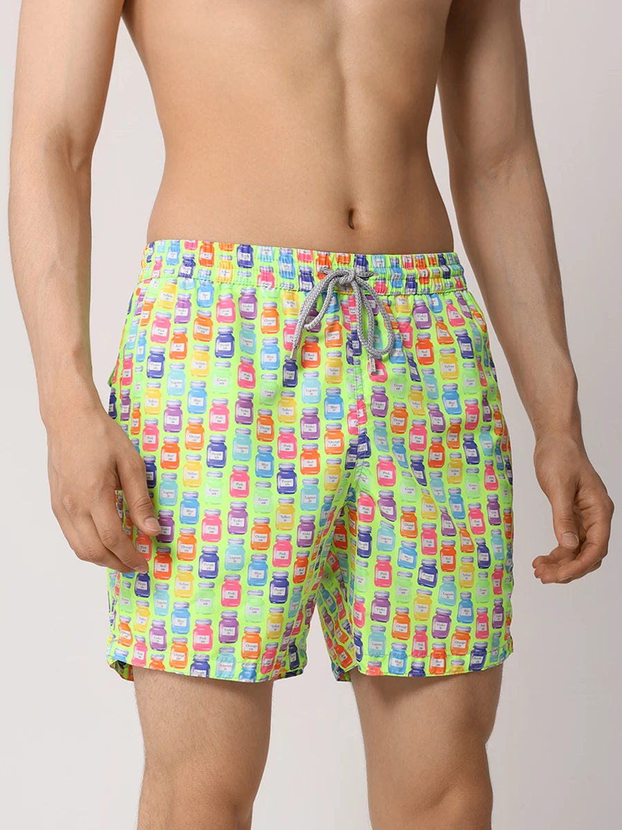 Шорты плавательные ZEYBRA PORTOFINO_R AUB321/VERDE-FLUO Зеленый  Фото 2