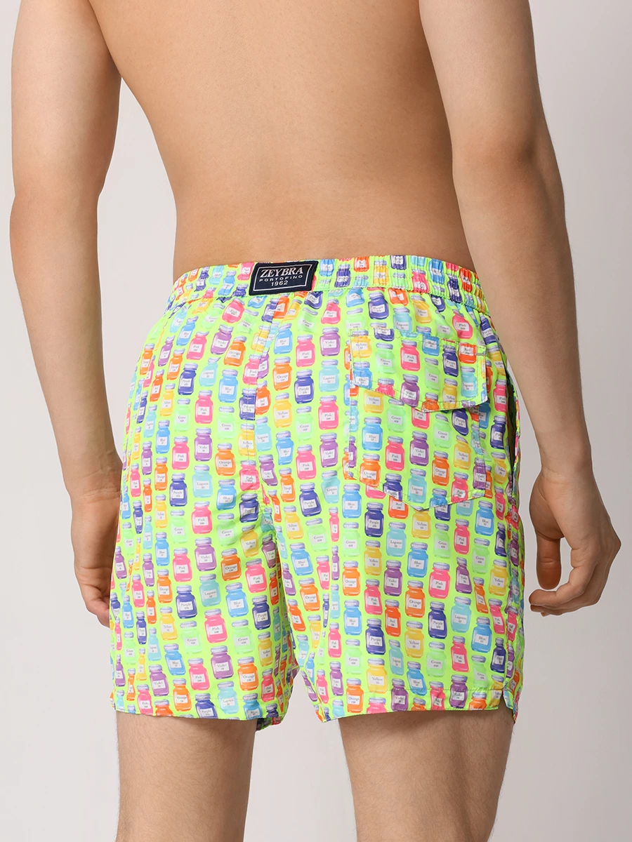 Шорты плавательные ZEYBRA PORTOFINO_R AUB321/VERDE-FLUO Зеленый  Фото 3