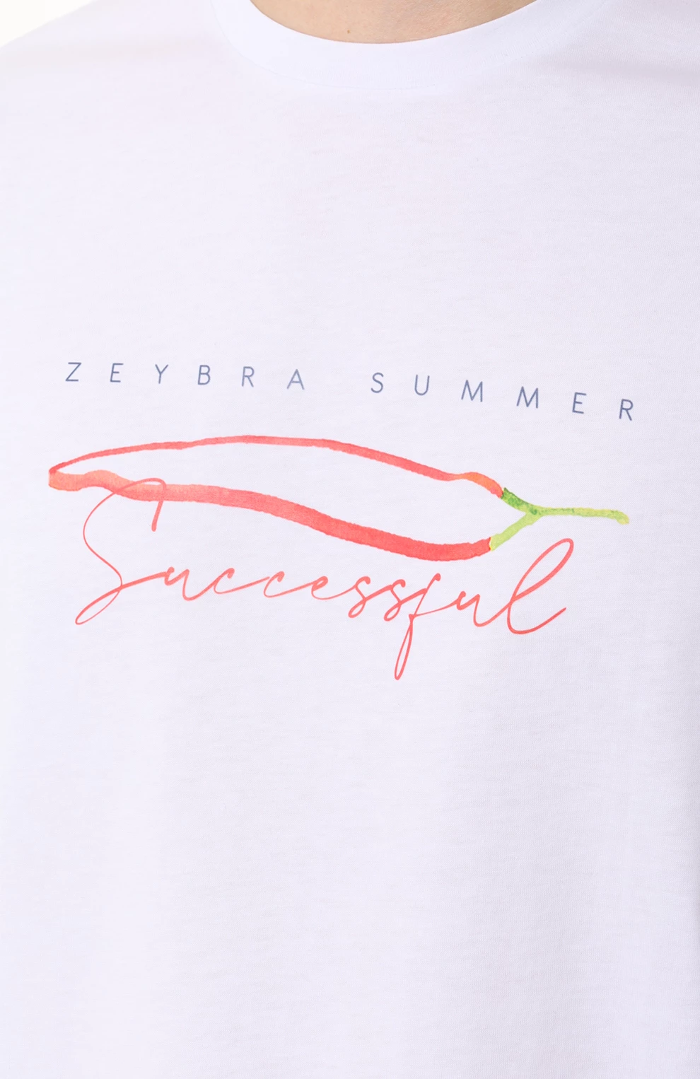 Футболка хлопковая ZEYBRA PORTOFINO_R AUT334/BIANCO Белый  Фото 5
