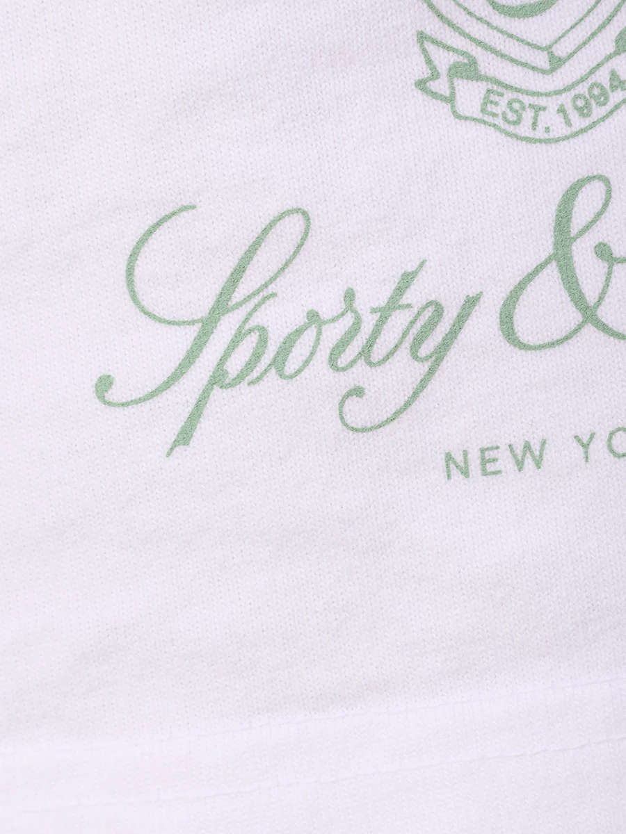 Шорты хлопковые SPORTY & RICH SH021S412VW/48 Белый  Фото 6