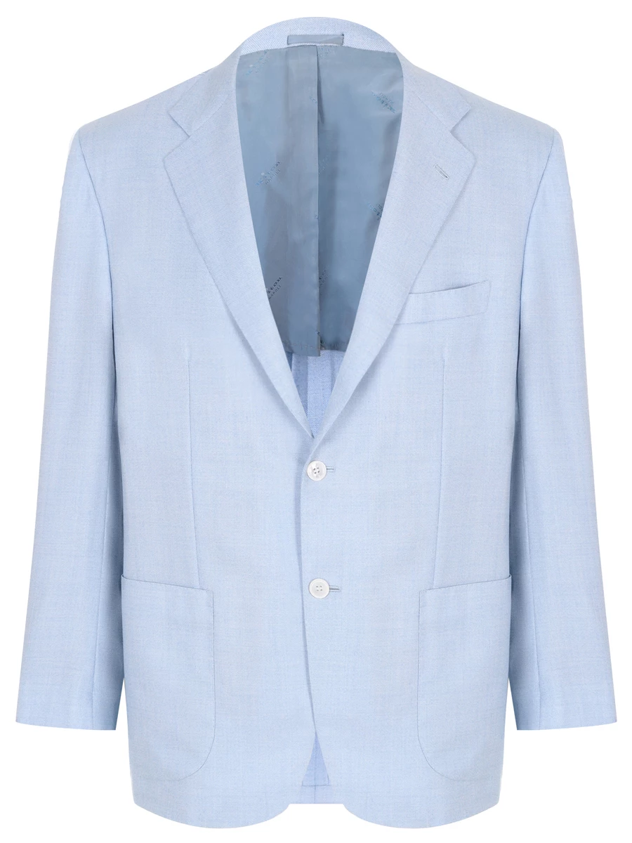 

Пиджак кашемировый, Голубой, UG81K0614C24003