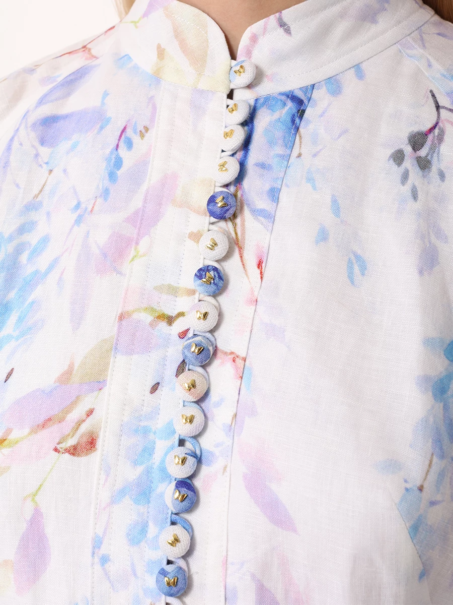 

Платье льняное Jasmine, Цветочный принт, JASMINE