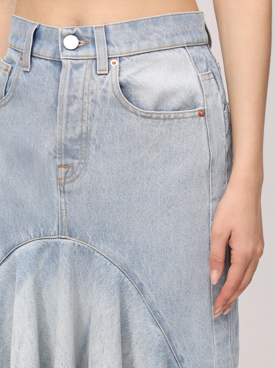 Юбка джинсовая VETEMENTS WE64SK700N BLUE Голубой  Фото 5