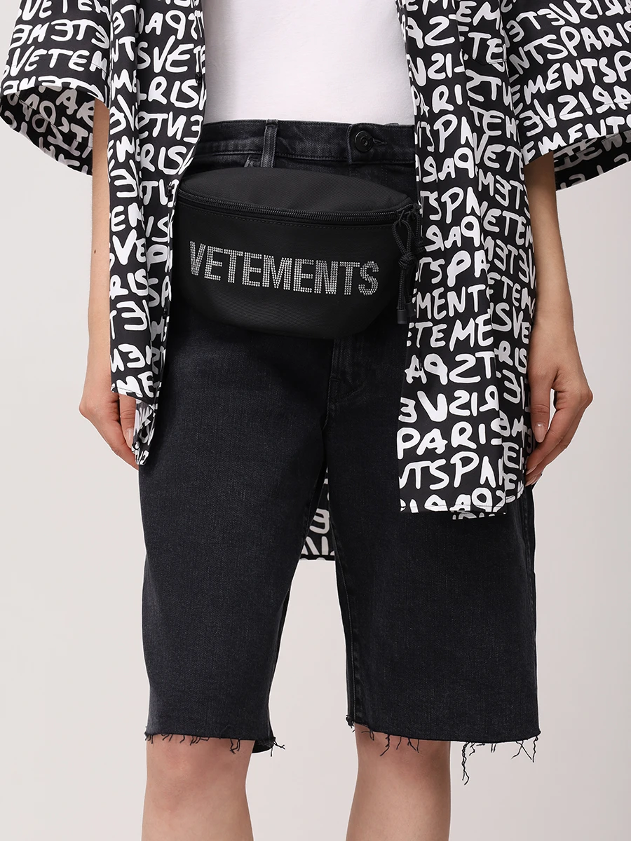 Сумка текстильная VETEMENTS UE64FA240B BLACK Черный  Фото 2