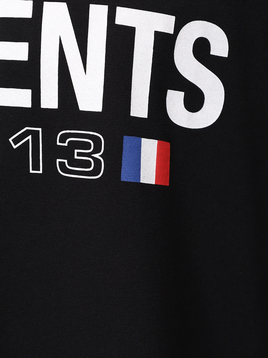 Футболка хлопковая VETEMENTS UE64TR160B BLACK Черный  Фото 6