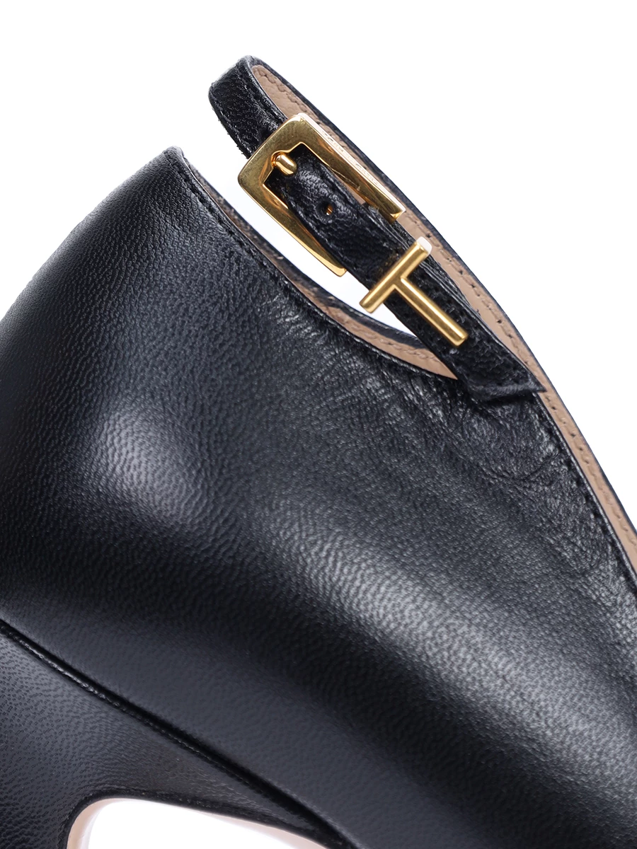 Туфли кожаные TOM FORD W3389-LKD002X 1N001 Черный  Фото 5