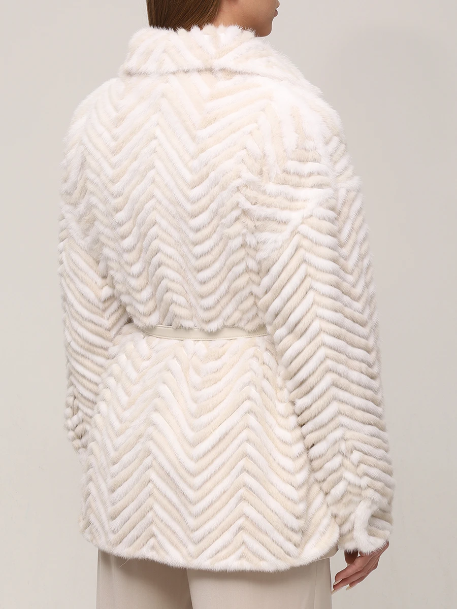 Шуба норковая FENDI FNE61L AJ9T F0TBZ Белый  Фото 3