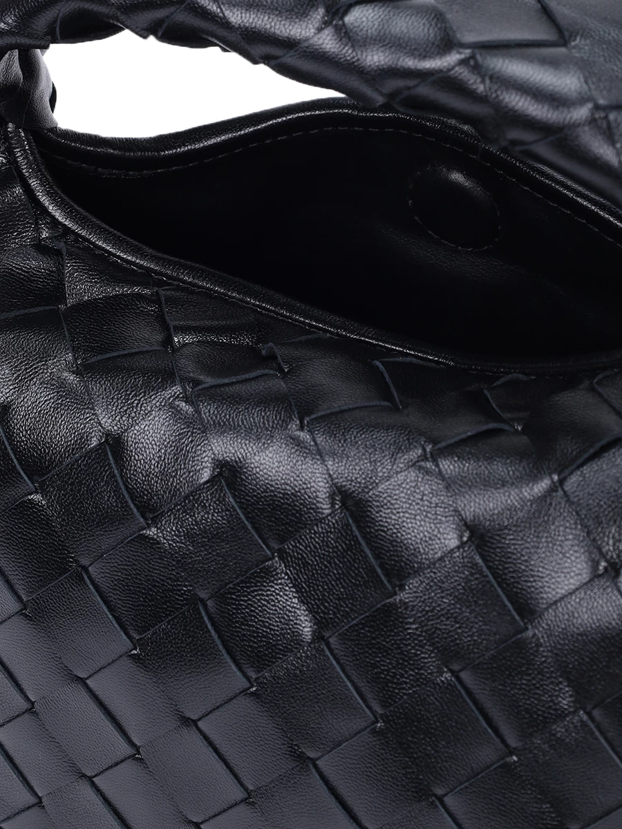 Сумка кожаная Mini Hop BOTTEGA VENETA 777586 V3IV1 1139 Черный  Фото 4
