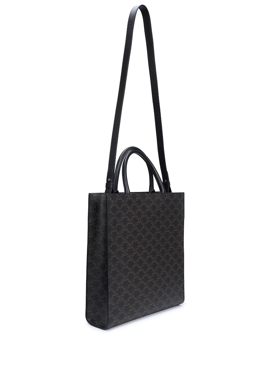 Сумка кожаная Triomphe CELINE 194432CIM38OG Черный  Фото 2