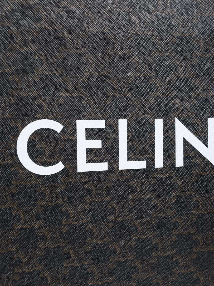 Сумка кожаная Triomphe CELINE 194432CIM38OG Черный  Фото 4