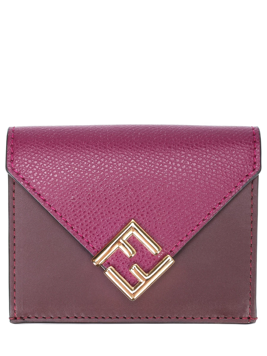 Портмоне кожаное FENDI 8M0480 ALV4 F1N6M Бордовый 