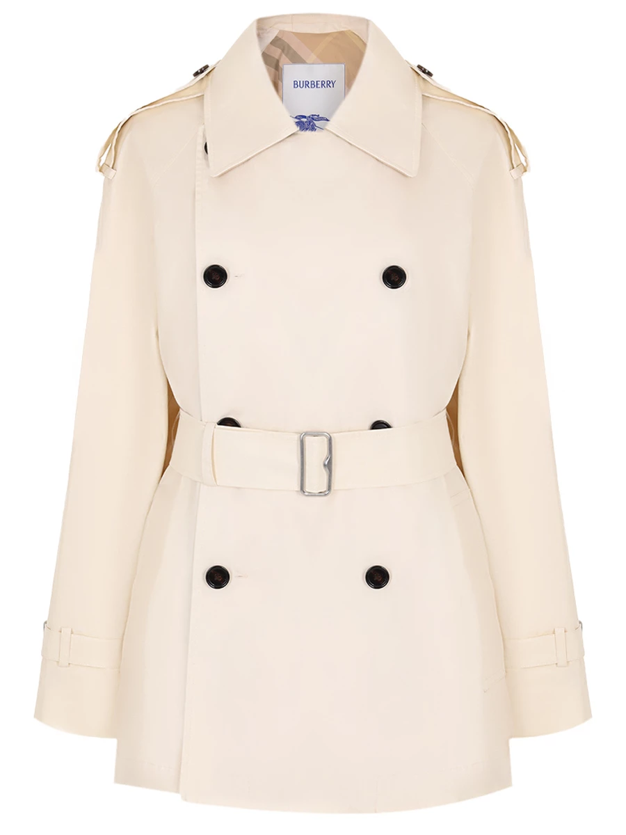 Плащ хлопковый BURBERRY 8083207 B8620 Кремовый 