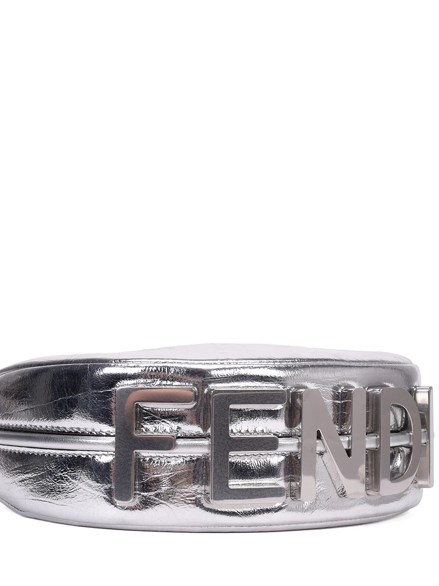 Сумка кожаная Fendigraphy FENDI 8BS081 AISP F1LGX Серебряный  Фото 5